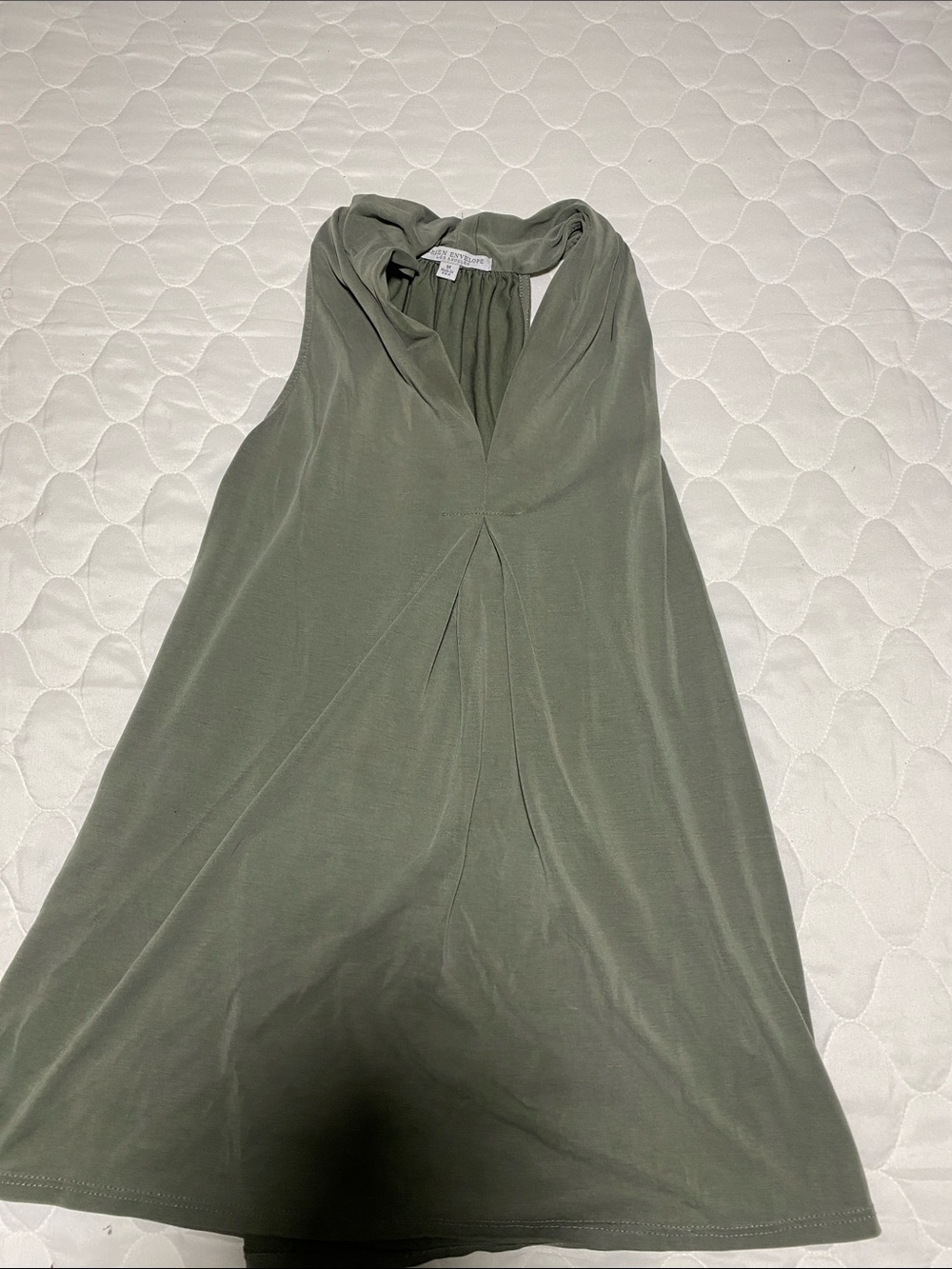 Green Envelope Olive Green tank top